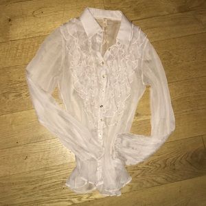 bailey 44 sheer romantic button down shirt